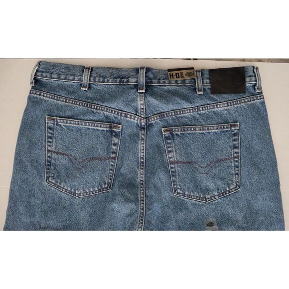 Harley Davidson 99024-07VM Men's Sz 42x34 Blue Original Traditional Denim Jeans - Picture 5 of 9